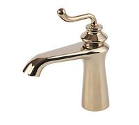 Simple All Bronze Basin Faucet Brown Bronze Gold Above Counter Basin Water-tap Single Washbasin Faucet Taps Hot and Cold Mixing Valve Rose Gold Faucet[Energy Class Vessel Faucet (C)