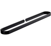 Simple Aluminum Towel Bar, 30cm, Black Wall-Mounted Towel Rack for Bathroom & Kitchen, Modern Home Decor, Stylish Gold Accent, Space-Saving Design.