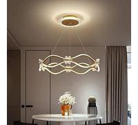 Simple and Modern Bedroom Lamp with Ball Butterfly Warm and Romantic Ceiling Lamp Pendant Light Indoor Light Adjustable Chaners ()