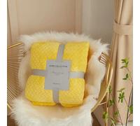 Simple And Modern Four Season Universal Wheat Ear Pattern Blanket Coral Fleece Blanket Air Conditioner Thickened Nap Blanket