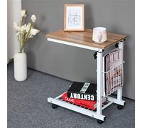 Simple and Modern Movable Desk Can Be Raised and Lowered Coffee Table Computer Storage Home Living Room(The Ancient Oak)