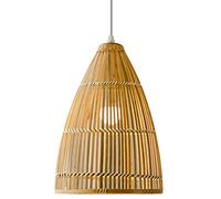 Simple and Natural Style in Southeast Asia Chaners Hand-Woven Bamboo Strips Pendant Lamp E27 Single-Head Commercial Lighting Hanging Lamp Applicable to Hotels, Clothing Stores and Shops.