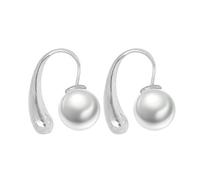 Simple and Retro ABS Water Drop Shape Faux Pearl Earhook Lightweight Luxury High End Temperament Ear Accessory for Women Earrings Easter Girls, Einheitsgröße, Copper