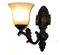 Simple Antique Bathroom Wall Lamps Single Head Living Room Bedroom Wall Lights Black Bedside Aisle Corridor Lighting Fixtures