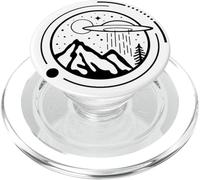 Simple Area 51 Minimal UFO Tattoo Line Art Graphic Tee UFO PopSockets PopGrip for MagSafe