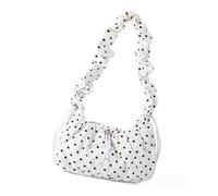 Simple Armpit Bag For Women Korean Styles Crossbody Commuting Polkas Dot Shoulder Pleated Messengers Women Korean Styles Shoulder Trendy Cloud Simple Crossbody