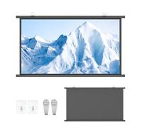 Simple Bar Wall and Ceiling Mounted Matte White HD Display - 16:9/4:3 Ratio for Home School Cinema Theater Outdoor Indoor