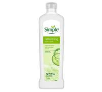 Simple Kind to Skin Refreshing Bath Soak Bath Product with pro-vitamin B5 & cucumber extract suitable for sensitive skin 1L