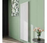 Simple Bathroom 1800×544mm Vertical Panel Designer Radiator Matte White Double Flat Panel Radiators