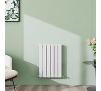 Simple Bathroom 600×408mm White Horizontal Designer Radiator Single Panel Modern Central Heating Flat Panel Radiators