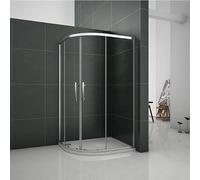 Simple Bathrooms 1000x800x1850mm Quadrant Shower Enclosure Walk in Shower Screen Cubicle Tempered Glass Door