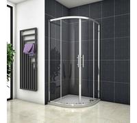 Simple Bathrooms 900x900x1850mm Quadrant Shower Enclosure Walk in Shower Screen Cubicle Tempered Glass Door