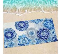 Simple Beach Towel, Large Beach Towels for Adults - Quick Dry Microfibre Towel - Super Absorbent Bath Towels for Swim Gym 150 x 75 cm - 1 Piece, Soft, Sand Free, Lightweight, Multi - Mandala 0e-742