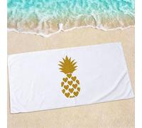 Simple Beach Towel, Large Beach Towels for Adults - Quick Dry Microfibre Towel - Super Absorbent Bath Towels for Swim 190 x 95 cm - 1 Piece, Soft, Sand Free, Lightweight - Pineapple (2) 0e-254