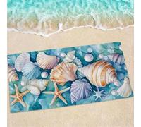 Simple Beach Towel, Large Beach Towels for Adults - Quick Dry Microfibre Towel - Super Absorbent Bath Towels for Swim Gym 120 x 60 cm - 1 Piece, Soft, Sand Free, Lightweight, Multi - Starfish 0e-737