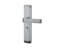 Simple Bedroom Door Lock Indoor Door Handle Household Lock Type Silent Room Door Lock Chinese Style Magnetic Wooden Door Lock(D Matte Silver Silent 35-50mm)