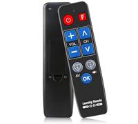 Simple Big Button Universal Remote Control for Elderly Seniors, UNOCAR Extra Large Jumbo Key TV Remote for Visually Impaired, Compatible with Major Brands like Samsung LG Sony Panasonic Sharp