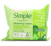 Simple Biodegradable Cleansing Face Wipes, Pack of 25