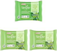 Simple biodegradable Exfoliating Face Wipes cleansing wipes to smooth skin and