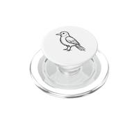 Simple Bird Sketch Drawing Minimalist Outline Art PopSockets PopGrip for MagSafe