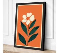 Simple Bloom Botanical Canvas Wall Art Print 24x16 Inch