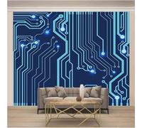 Simple Blue Circuit Diagram Creative Personalised 3D Wallpaper Luxury Home Dining Decor Paste Sofa Living Room The Wall for Bedroom Mural-150cm×105cm