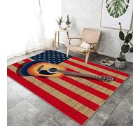 Simple Boat Hook Area Rug, Extra Large Washable Rug, Soft Touch Short Pile Area Rugs Non-Slip Non Shedding, Navy Carpet for Living Room Dining Bedroom Office 60 x 110 cm