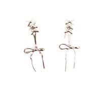 Simple Butterfly Knot Earrings for Women Bow Ear Piercing Ornament Delicate Bowknot Shaped Ear Studs Jewelry Ornament Women ' s Jewelry Accessories