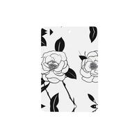 Simple Camellia Pattern Car Air Fresheners 4 Pcs Rectangle Hanging Aromatherapy Tablets Scented Fresheners For Bedroom Bathroom