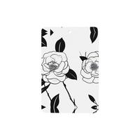 Simple Camellia Pattern Car Air Fresheners 6 Pcs Rectangle Hanging Aromatherapy Tablets Scented Fresheners For Bedroom Bathroom