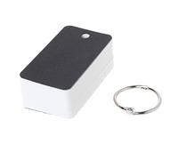 Simple Cardboard Cover Paper Card Memo Pad Binder Rings