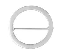 Simple Cardigan Brooch Round/Heart Shaped Lapel Pin Smooth Alloy Badge Clothes Accessory For Social Occasions Detail Oriented Accessory