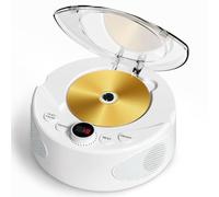 Simple CD Player with Speaker for Dementia Seniors, Big Button Music Player | CD players for home, personal cd players for Alzheimer's & dementia patients, retro CD player with USB port & AUX port
