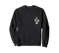 Simple Christmas bauble design - black and white ornaments Sweatshirt