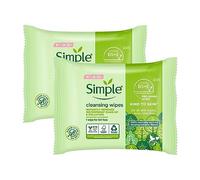 Simple Cleansing Facial Wipes 25 Each (Pack of 2)