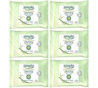 Simple Cleansing Facial Wipes 25 Each (Pack of 5)
