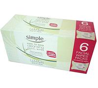 Simple Cleansing Facial Wipes (Boxed 6 packs x 25 wipes) Total 150 Wipes