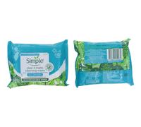 Simple Clear + Matte Cleansing Wipes 20 for Oily, Blemish Prone Skin
