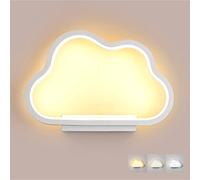 Simple Cloud Bedside Wall Lamp Night Light Wall Lighting Decorative Wall Lamp Background Wall Lamp for Bedroom, Children's Room, Stairs, 20W, 3 Lighting