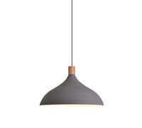 Simple Colorful Wood Metal Pendant Lamp - 14.5-Inch Vintage Farmhouse Pendant Lighting, Retro Rustic Single Hanging Light Fixture for Kitchen Island, Dining Table, Laundry Room