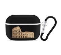 Simple Coloseum in Roma Compatible with Airpod Pro Case PC Scratch-Resistant Drop-Proof Protective Cover with Keychain