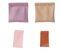 Simple Cosmetic Bags with Press Stud Closure, Waterproof PU Practical Make-Up Storage for Travellers and Professionals, Travel Make Up Organiser with Press Stud Closure, d, Mass Beauty