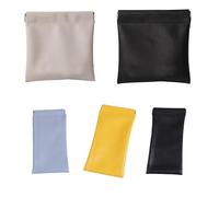 Simple Cosmetic Bags with Press Stud Closure, Waterproof PU Practical Make-Up Storage for Travellers and Professionals, Travel Make Up Organiser with Press Stud Closure, b, Mass Beauty