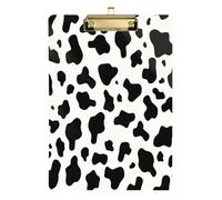 Simple Cow Print Pattern Vector Art Style car clipboard Standard Hole for Nursing Student Trade Quest Size 9 x 12