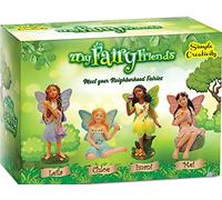 Simple Creativity Fairies for Fairy Garden Miniatures Accessories Outdoor and Indoor Decor, Miniature Doll Figurines Supplies Fairy House Mini Figures for Kids