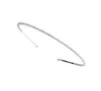 Simple Crystal Hair Headband J2699 Silver Fashion Head Accessory