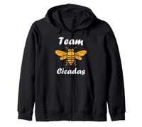Simple cute Cicada Great Eastern Brood insect team Cicadas Zip Hoodie