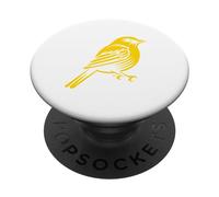 Simple Cute Minimalist Canary Bird Little Baby Canary PopSockets Adhesive PopGrip