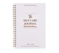 Simple Daily Reflection Journal Book, 5 Minute Guided Mindfulness & Gratitude Notebook, Minimalist Self Care Daily Writing Journal, Compact Routine Planner, Thoughtful Gift For Women Men (White)