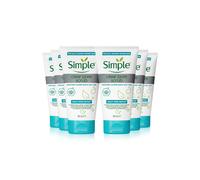 Simple Women's Daily Skin Detox Clear Pore Scrub 150ml 6-Pack in White Simple White